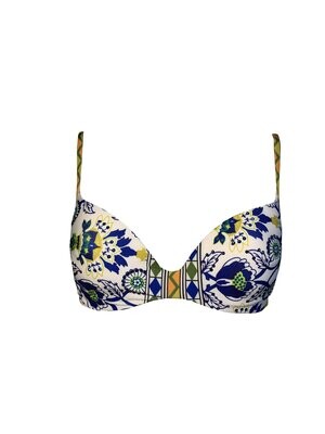 CAPRI - Bikini con coppe + slip con fiocchi