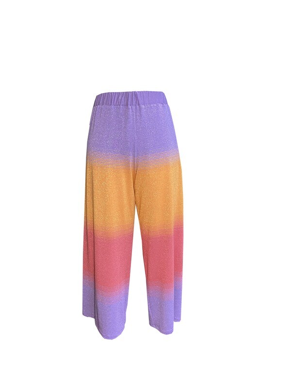 SHINE - Pantalone in lurex