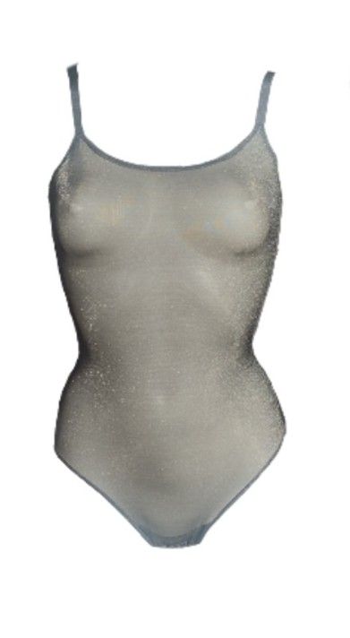 Body in tulle lurex perizoma