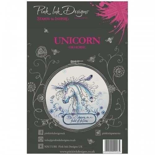 Pink Ink Designs A5 Stamp - UNICORN