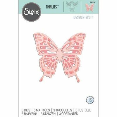 Sizzix Thinlits Die - 664394 INTRICATE WINGS 3 dies