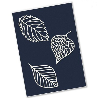 Clarity Stencils Petite - FOSSIL LEAVES