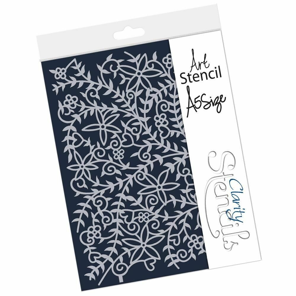 Clarity Frameless Stencils A5 FLORAL FOREST