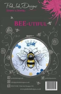 Pink Ink Designs A5 Stamp - BEE-UTIFUL