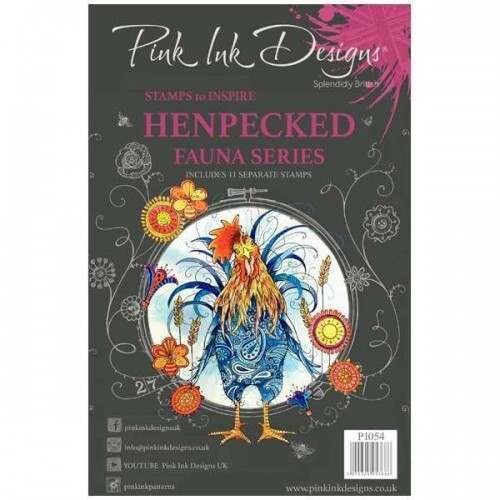 Pink Ink Designs A5 Stamp - HEN PECKED  **Due Back Soon