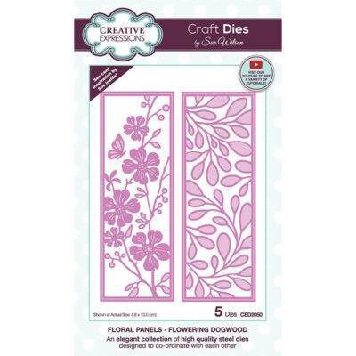 Dies by Sue Wilson - Floral Panels - CED2050 - DOGWOOD
