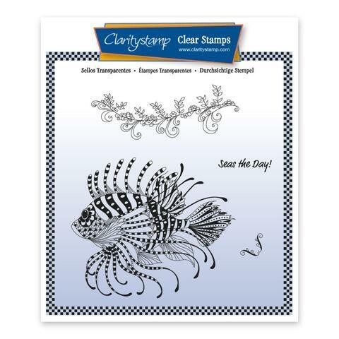 Clarity Stamps - Cherry Green - Under The Sea - LION FISH