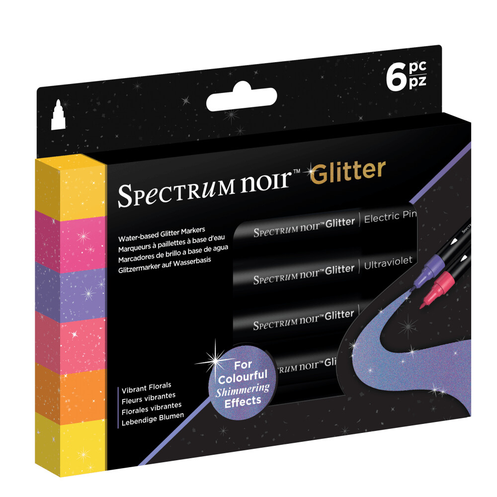 Spectrum Noir - Glitter Markers VIBRANT FLORALS