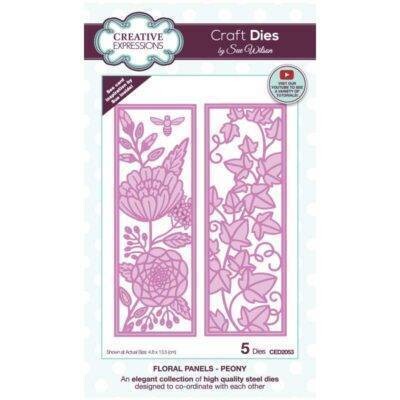 Dies by Sue Wilson - Floral Panels - CED2053 - PEONY