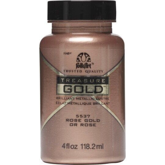 Folk Art/PLAID - Treasure Gold Paints 4oz - ROSE GOLD