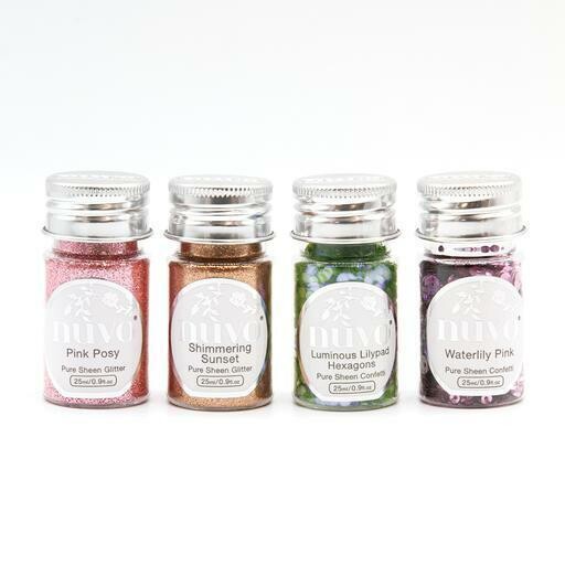Nuvo Pure Sheen Confetti set 4 x 25ml - RUSTIC ROSE