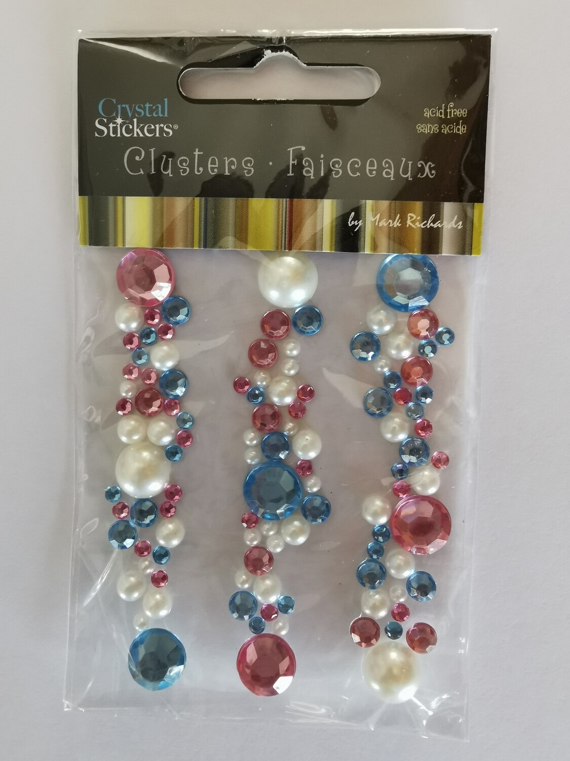 Crystal Stickers - Pink &amp; Blue