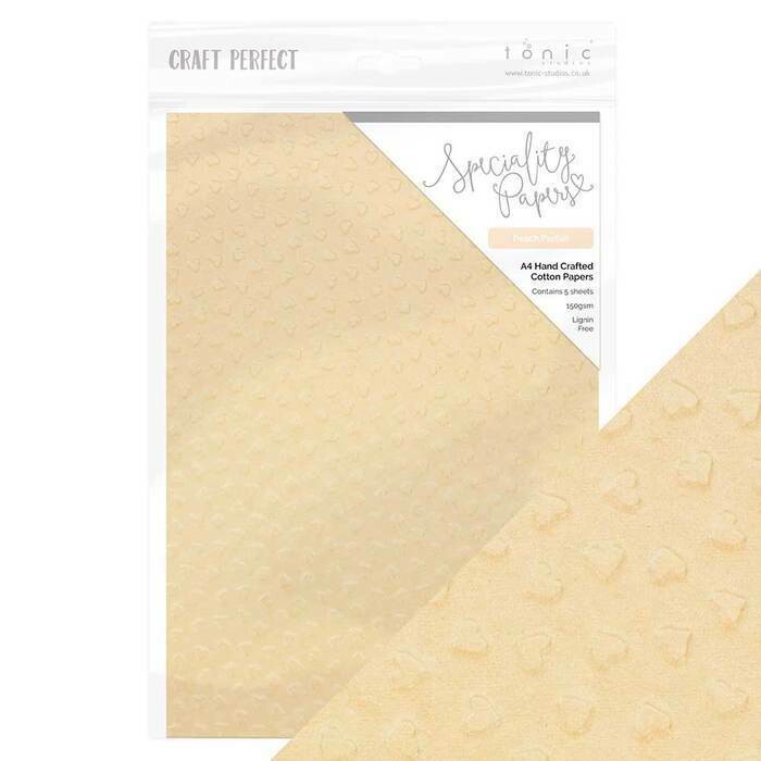 Craft Perfect Hand Crafted Paper - PEACH PARFAIT