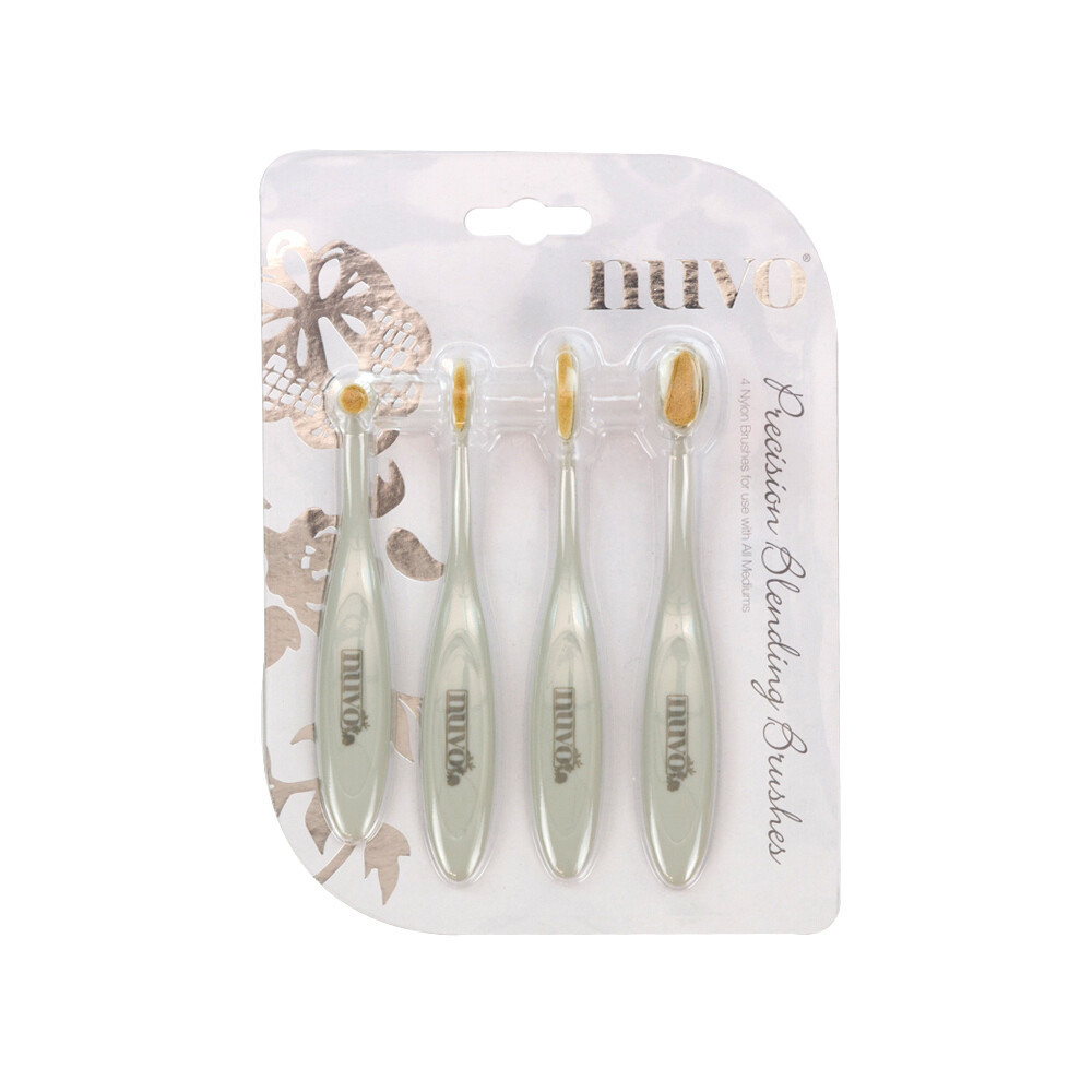 NUVO Tools - Pricision Blender Brushes pack of 4 - SMALL to MEDIUM