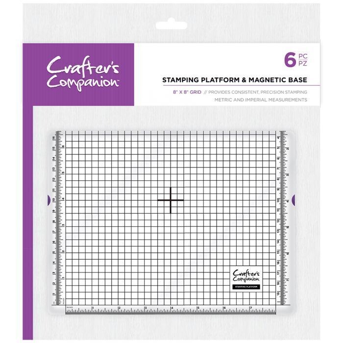 Crafter&#39;s Companion STAMPING PLATFORM &amp; MAGNETIC BASE 8&quot;x8&quot;