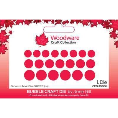 Woodware Craft Metal die set - BUBBLE by Jane Gill