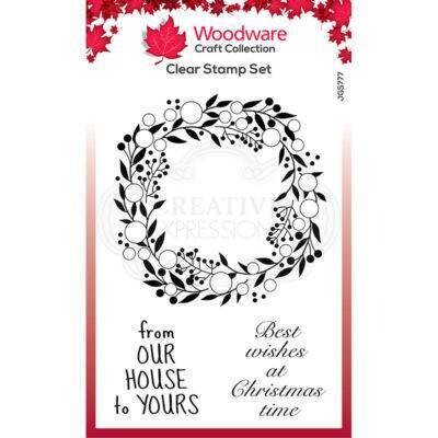 Woodware Clear Magic Stamp set - Bubble GREENERY by Jane Gill