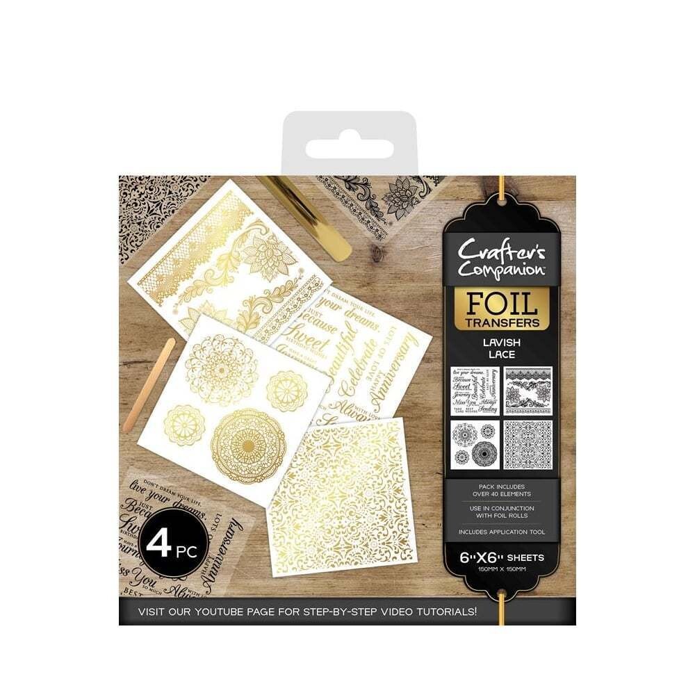 Crafter&#39;s Companion Foil Transfers - LAVISH LACE