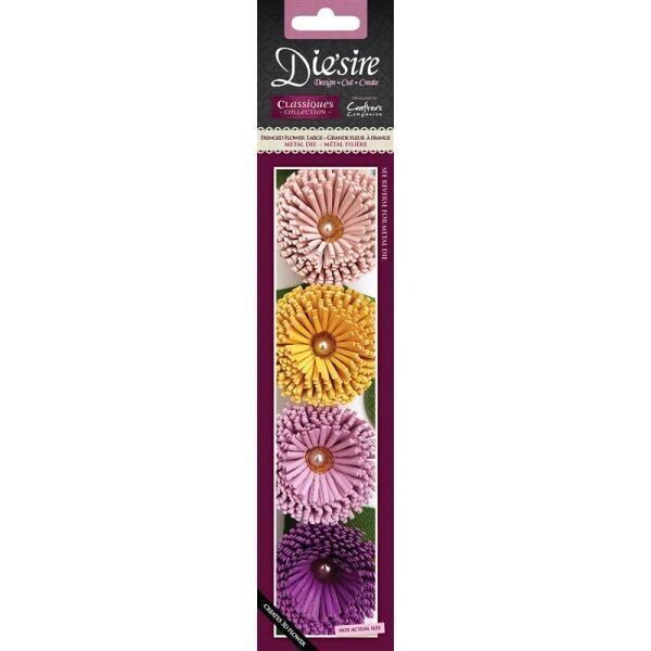 Die&#39;Sire Quilling Dies - FRINGED FLOWER Large