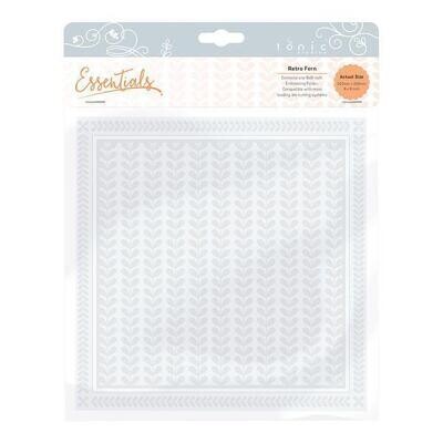 Tonic Embossing Folders - 8" x 8" RETRO FERN 1442e