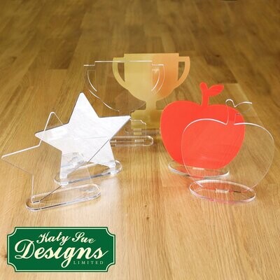 Katy Sue Designs Acrylic Blank  - FREESTANDING SHAPES 1 (Pack of 6)