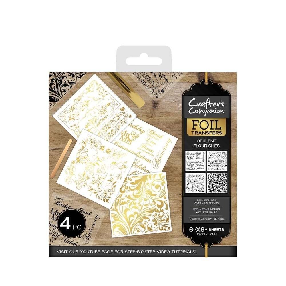 Crafter&#39;s Companion Foil Transfers - OPULENT FLOURISES