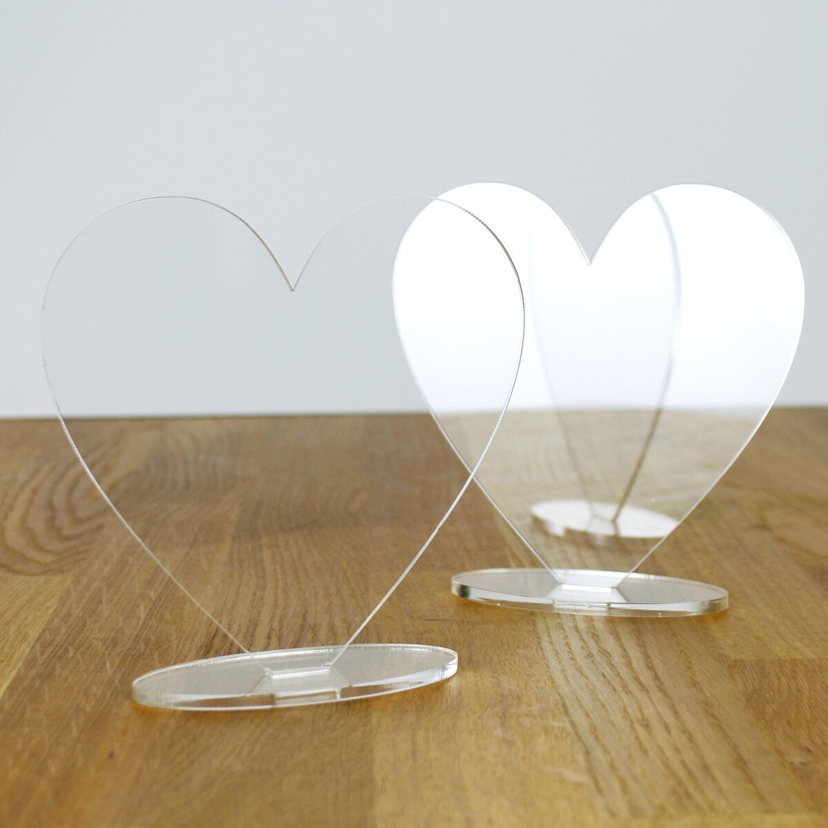 Katy Sue Designs Acrylic Blank  - FREESTANDING HEART x2