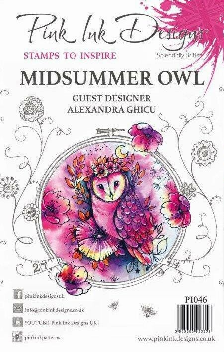 Pink Ink Designs A5 Stamp - MIDSUMMER OWL