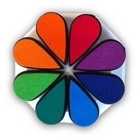 Craft Artist Pigment Ink Pad Petals - RAINBOW