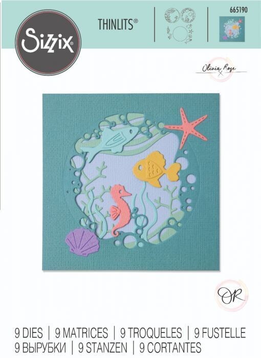 Sizzix Thinlits Die - 665190 OCEAN SCENE 9 dies