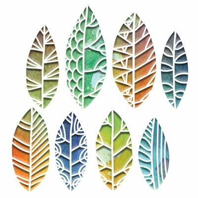 Sizzix Thinlits Die - 664431 CUT OUT LEAVES 8 Dies