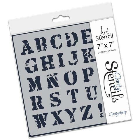Clarity Stencils 7&quot; X 7&quot; ABC