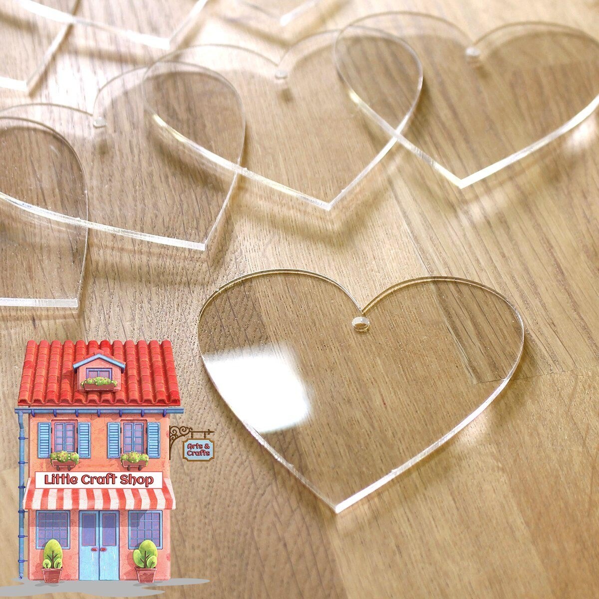 Katy Sue Designs Acrylic Blank  - HANGING HEART
