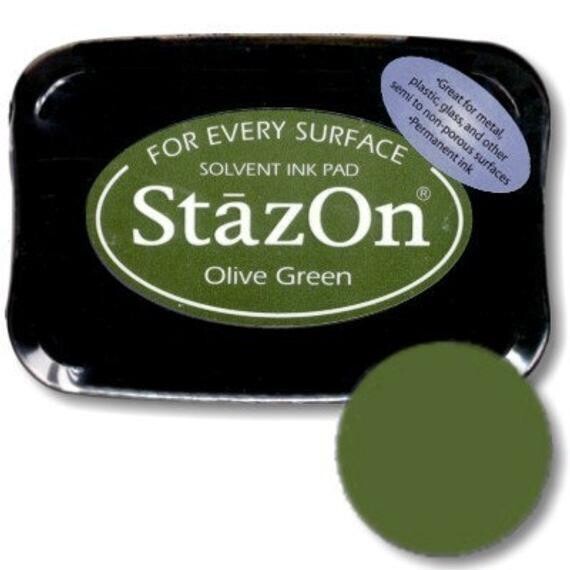 StazOn Ink Pad - OLIVE GREEN