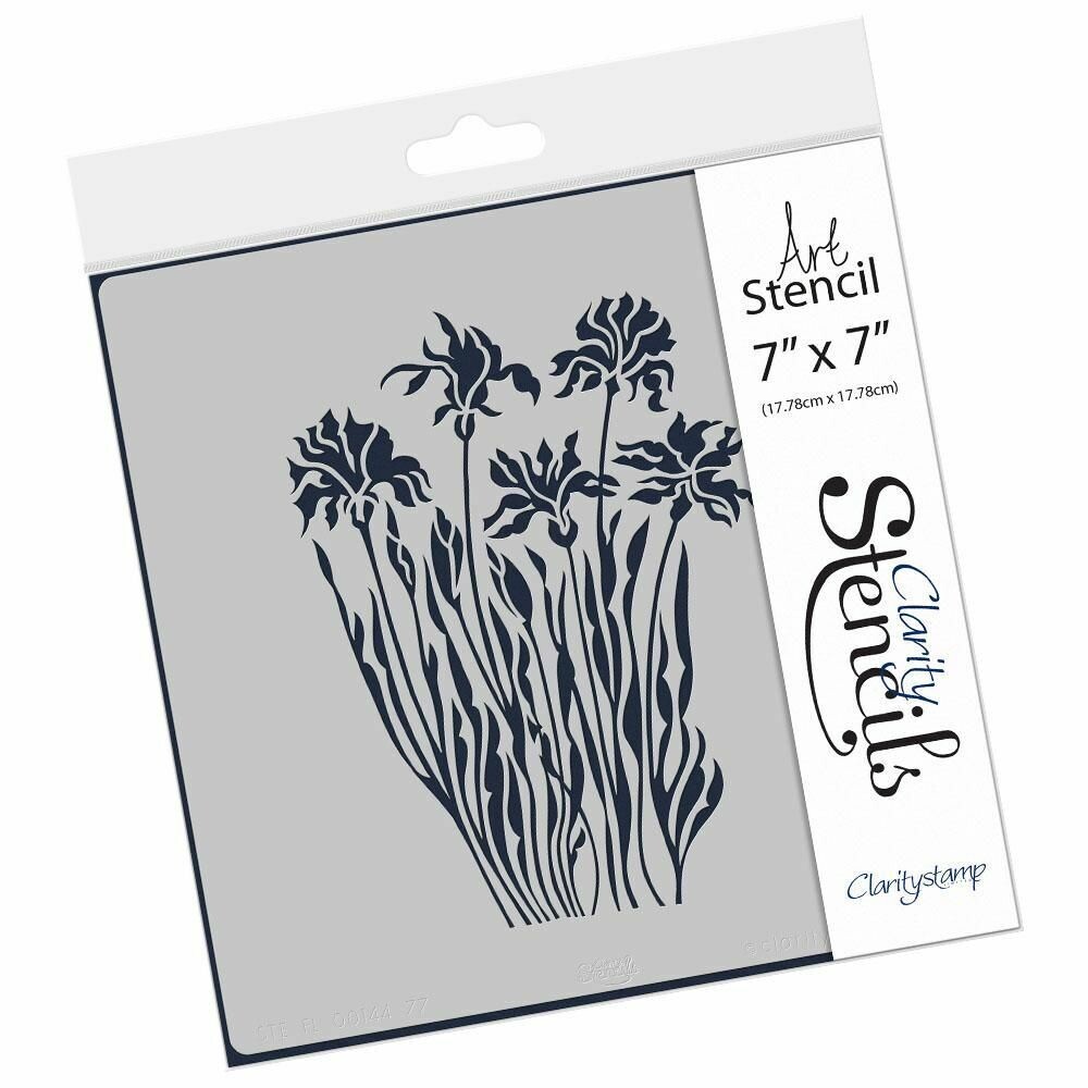 Clarity Stencils 7&quot; X 7&quot; WILD FLOWERS