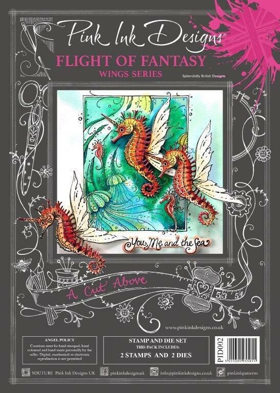 Pink Ink Designs A Cut Above Stamp &amp; Die set - FLIGHT OF FANTASY
