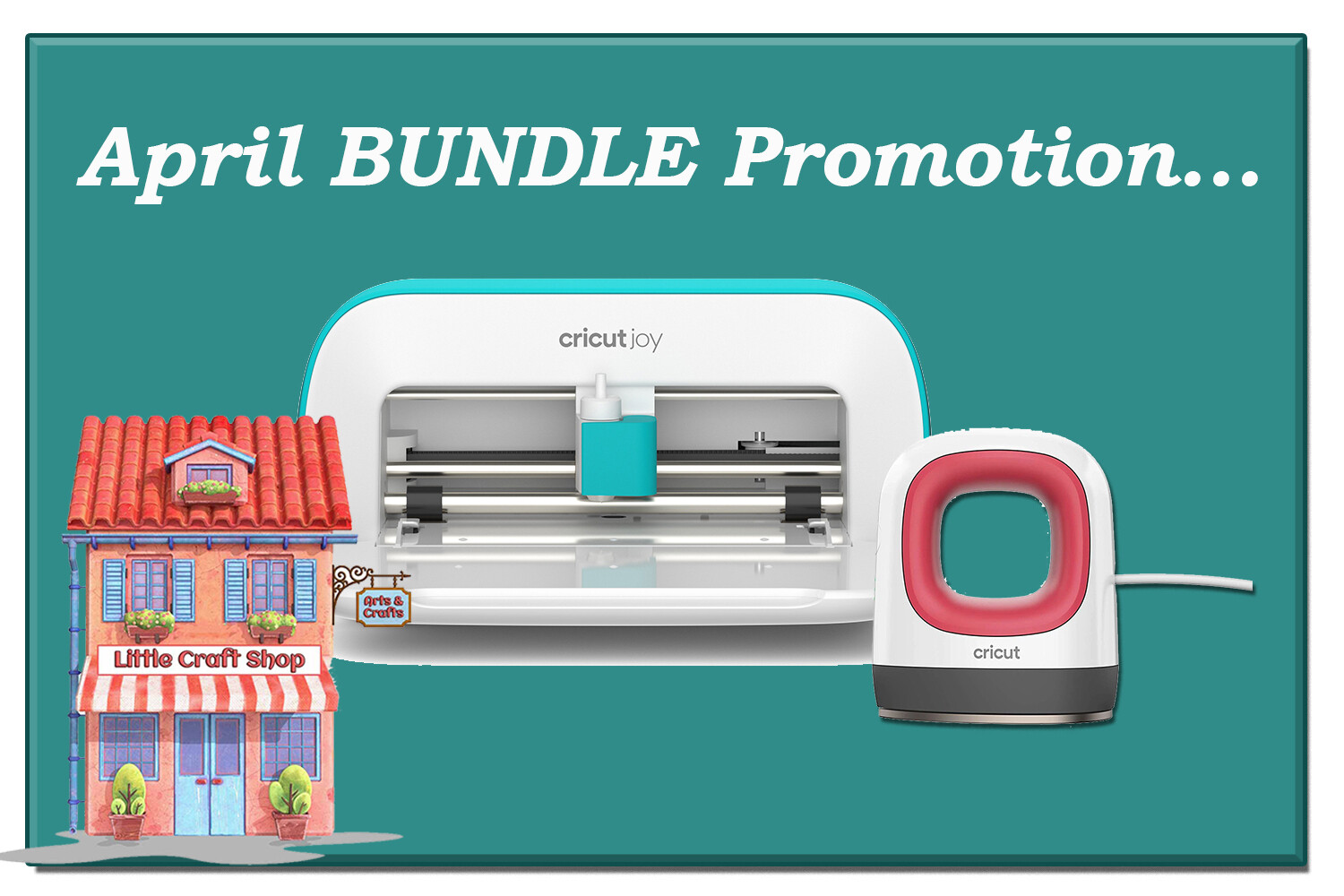 The NEW - Cricut JOY Mini Machine with Cricut Mini EasyPress (worth €64.99!)