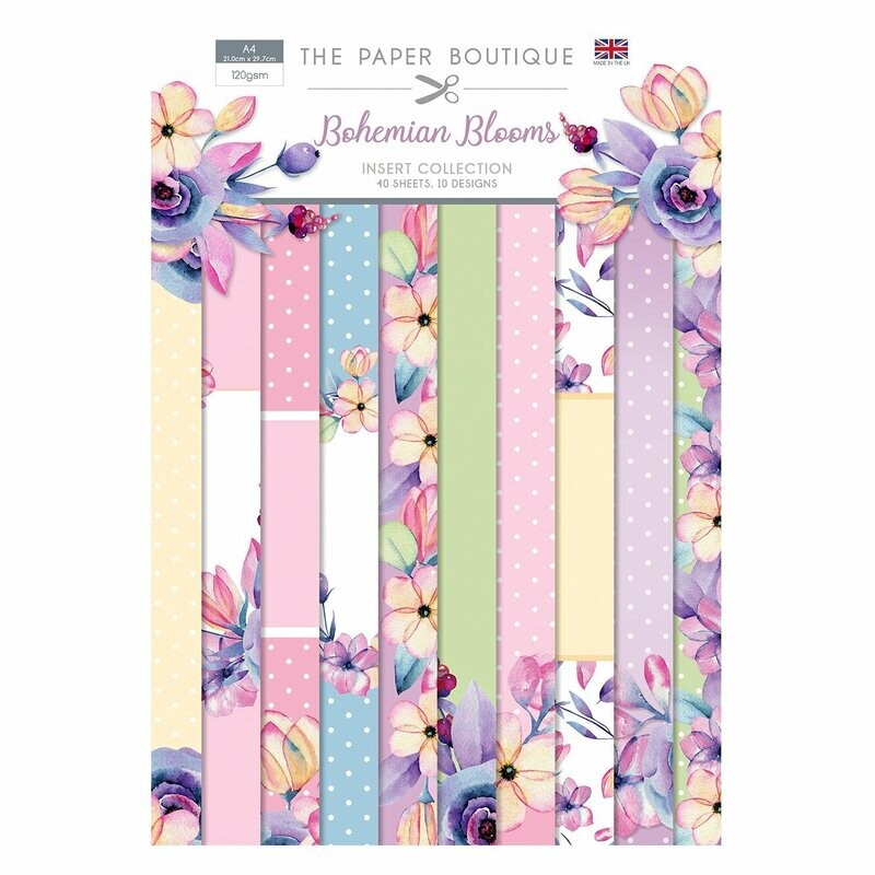BOHEMIAN BLOOMS by The Paper Boutique - A4 Inserts Collection
