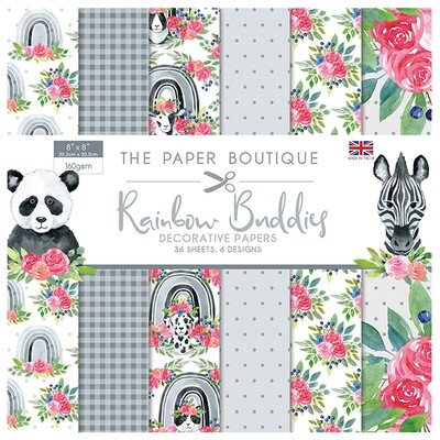 RAINBOW BUDDIES by The Paper Boutique - Paper Pad 8"x8"