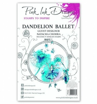 Pink Ink Designs A5 Stamp - DANDELION BALLET