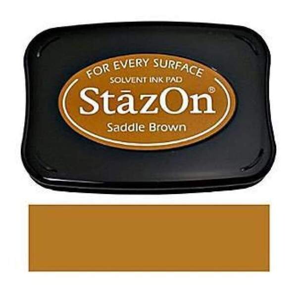 StazOn Ink Pad - SADDLE BROWN