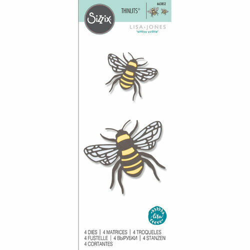 Sizzix Thinlits Die - 663852 BEE by Lisa Jones 4 dies