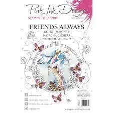 Pink Ink Designs A5 Stamp - FRIENDS ALWAYS