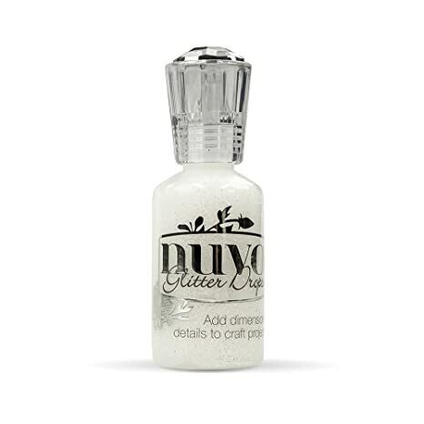 Nuvo Pure Sheen GLITTER Drops  - BLIZZARD WHITE