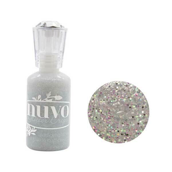 Nuvo Pure Sheen GLITTER Drops  - SILVER CYSTALS
