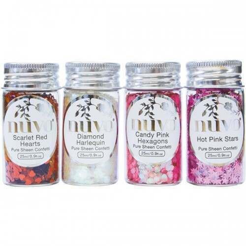 Nuvo Pure Sheen Confetti set 4 x 25ml - CROSS MY HEART