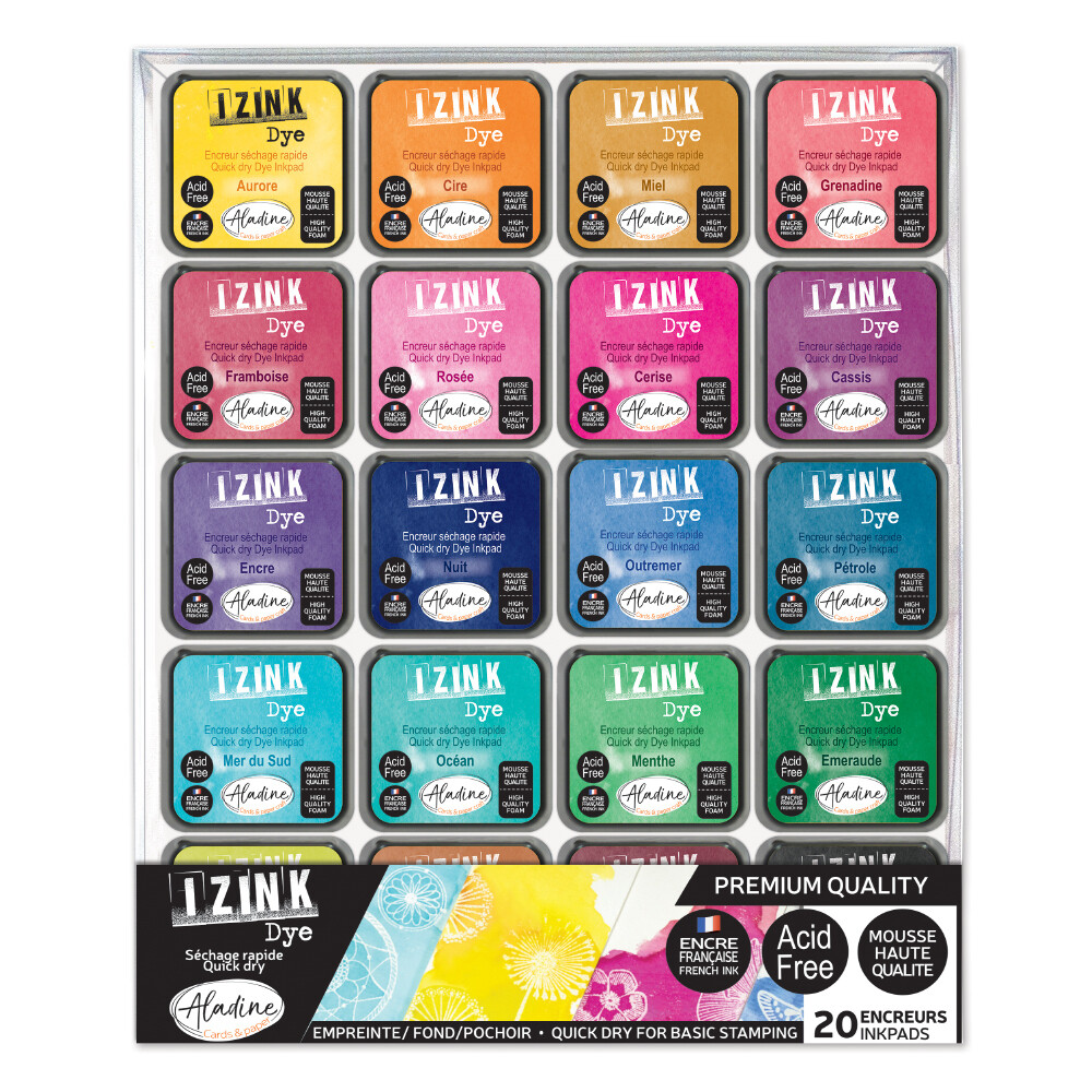 Izink by Aladine - DYE Based Ink set x 20