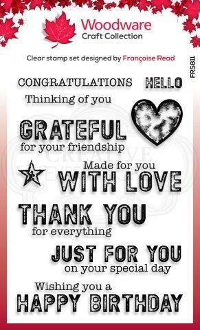 Woodware Stamp - MADE FOR YOU