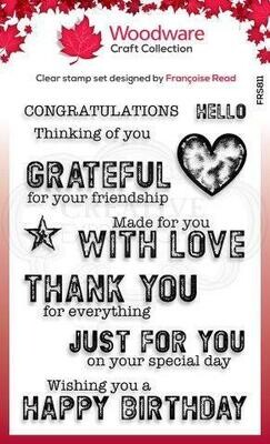 Woodware Stamp - MADE FOR YOU