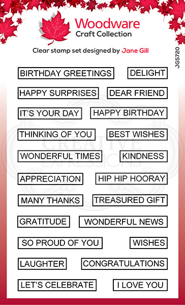 Woodware Stamp -WORD FRAGMENTS